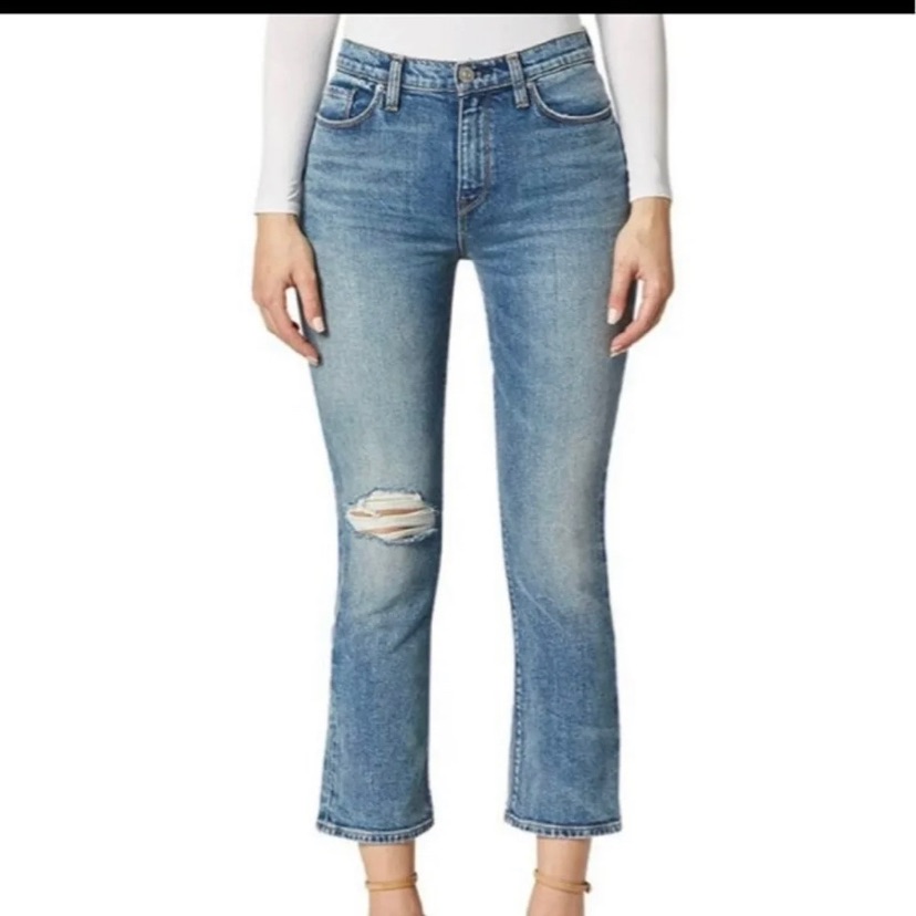 Holly High Rise Cropped Bootcut Jeans